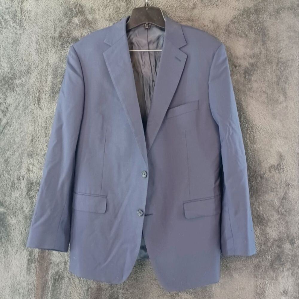 Paul Betenly Wool Blue Thomas Sports Coat Jacket 44R 100%